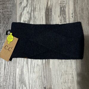 C.C Navy Knit Criss Cross Headband NWT